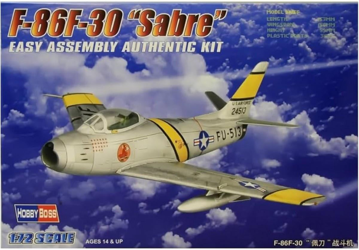 HobbyBoss 1/72 F86F-30 Sabre Easy Kit 80258